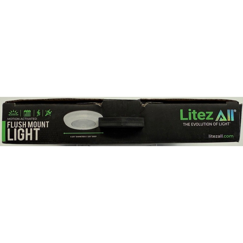 LitezAll Motion Activated Flush Mount Light (26390-07BC01)