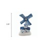 Essence of Europe Gifts Collectible Ceramic Miniature Delft Blue Windmill
