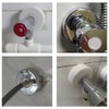 cuttable Wall Split Flange, Split ABS Lightweight Escutcheon Cover Plate,Chrome,for