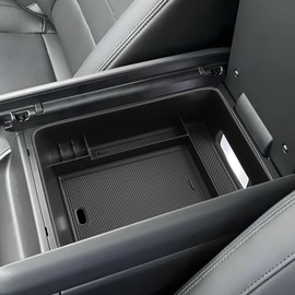 SHAOHAO for 2024 2025 Hyundai Santa Fe Center Console Organizer Tray Compatible with 2024 2025 Hyundai Santa Fe Accessories (SE, SEL, XRT, Limited, Calligraphy) Console Organizer Insert Storage Box