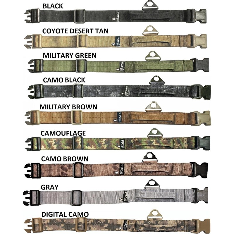 FDC® Dog Tactical Collars with Handle Heavy Duty Training Military