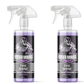 Hoosier Momma 16oz Car Tire Shine - Long-Lasting, High-Gloss Formula Enhances Tires with a Wet-Look Shine - Repels Dirt & Protects Rubber - Easy Spray-On for a Showroom Finish(2-Pack)