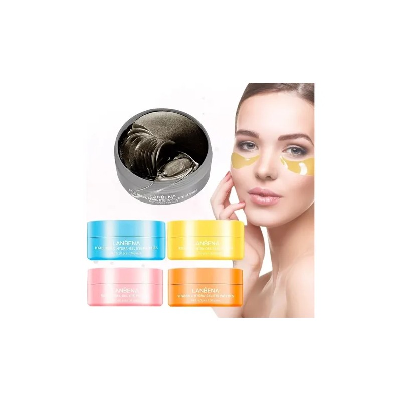60 Parches Cuidado Facial Contorno Ojos Hidrogel Vitamina C