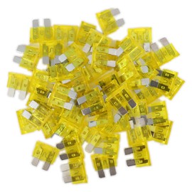 (40Pcs) 20 Amp Standard Automotive Fuse, 20A 12V 24V 32V Car Blade Fuses ATO APR ATS for Car/RV/Truck/SUV/Motorcycle/Boat