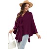 Moss Rose Womens Elegant Shawl Wraps Soft Open Front Poncho