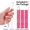 Buoniauguri 40 Pcs Tampon Flask Set,Includes 14 Pcs 1oz Reusable