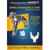Double Hose Nozzle for Polyethylene Flush-Mounted Device Siphon with Backflow