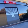 for Dodge Ram 2009-2023 Rear Middle Window Arizona Flag Decals,