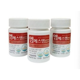 The SSB msm MSM 500 2000 Waist, Hand, Neck, Joint Cartilage Nutrient, Dietary Sulfur, 1 ea, 120 tablets / 더SSB msm 엠에스엠 500 2000 허리 손 목 관절 연골 영양제 식이유황, 1개, 120정