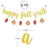 Happy Fall Y'all Banner, Thankful Grateful Blessed, Happy Fall, Maple
