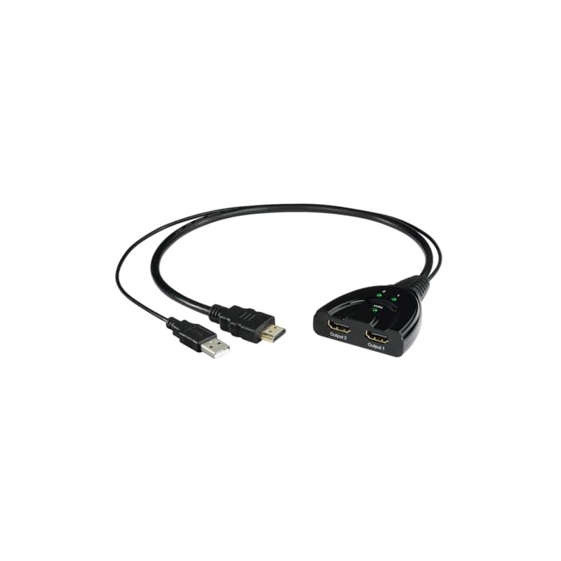 Hama HDMI Splitter 2 Way HDMI with USB Connection 4K