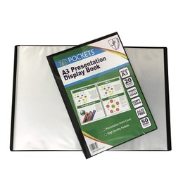 A3 Eco Friendly Bio Recycled Display Book Presentation Folder Blue Portfolio