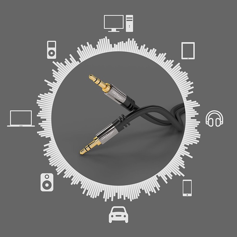 CableDirect – Aux Cable & 3.5mm Audio Cable – 25ft
