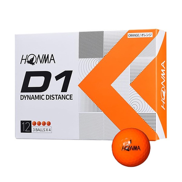 Honma Golf 2022 D1 Ball BT2201 Orange FF