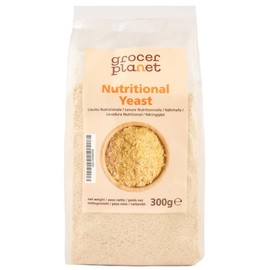 Grocer Planet - Nutritional Yeast Flakes (300g) - Natural | GMO Free | Vegan Friendly