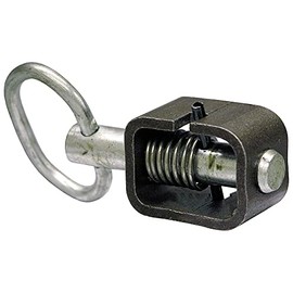 Buyers Products B2598H Weld-On 5/8" Spring Latch Assembly with Plain Tube, 4 Pack, Spring Loaded Bolt, 4.68" x 2.53", Heat Treated Pin, Utility Gate Latch