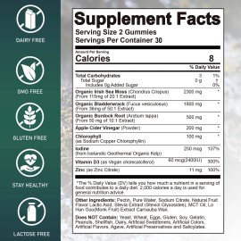 grevip Sea Moss Gummies -Apple Cider Vinegar - Boost Immunity Improve Skin,Joint Health