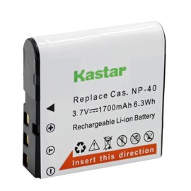 Kastar Battery (1-Pack) for Cas NP-40 NP-40DBA NP-40DCA BC-31L & Cas Exilim EX-Z400 EX-FC100 EX-FC150 EX-FC160S Pro EX-P505 EX-P600 EX-P700 Zoom EX-Z100 EX-Z1000 EX-Z1050 EX-Z700 EX-Z750 EX-Z850