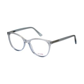 Calabria Vivid Designer Reading Eye Glasses Splash 75 in Blue Glossy Crystal-Sparkle 52mm