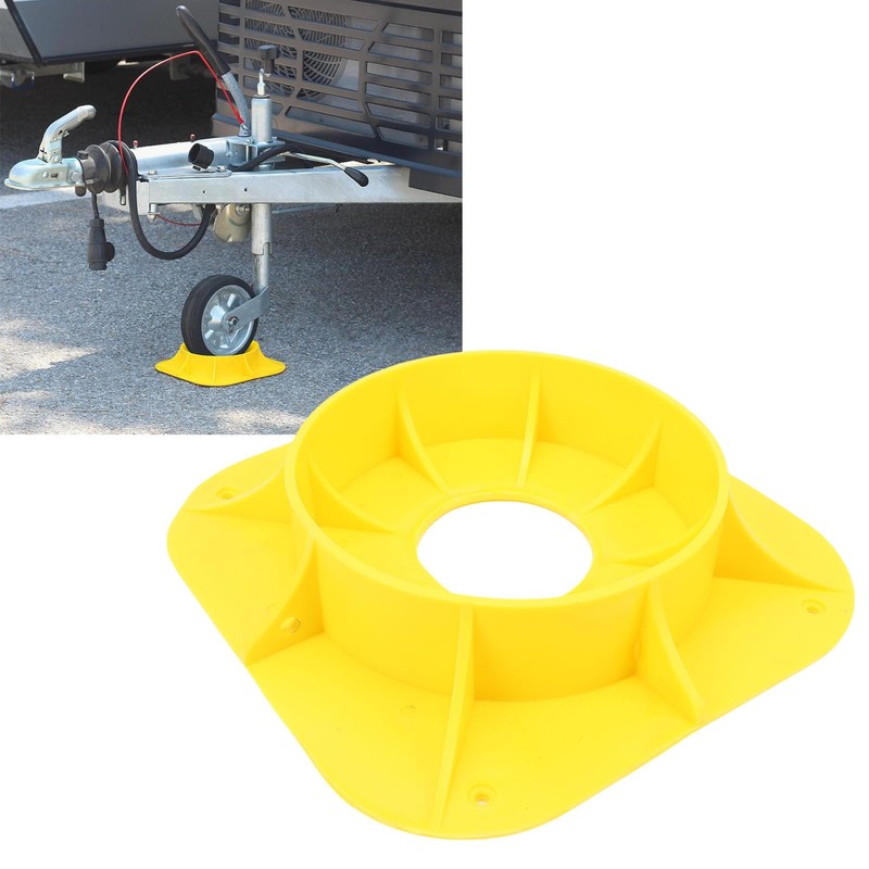 Asixxsix Trailer Jack Wheel Dock, Sturdy and Stable HDPE Jack
