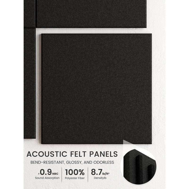 Bumusty Large Cork Board 47"x35" Alternative - 12 Pack Felt