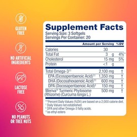 Ocean Blue Aceite de Pescado Omega-3 Triple Potencia 2100