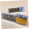 Zerodeko LED Fish Tank Thermometer Stylish Sucker Type Measuring Tool