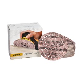 Mirka Ultimax Ligno Ø 150mm Schleifscheiben Klett Multifit / Korn 40 / 50 Stück / Multi-Lochung / zum Schleifen von Holzoberflächen