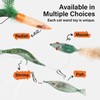 4 Refills Set for Cat Wand Toy - Carrot, Shrimp,