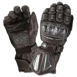 ROLEFF RO67 Premium Leder Motorradhandschuh mit Aramid Verstärkungen - Knöchelschutz, Handrückenverstärkung, und Komfort-Stretchzonen - Lange Stulpe und Antirutsch Material, Schwarz, XL