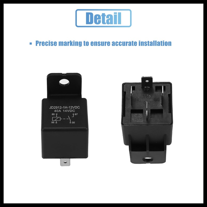 Hihaha 2 Electric Fan Relay Kit with Temperature Switc 185