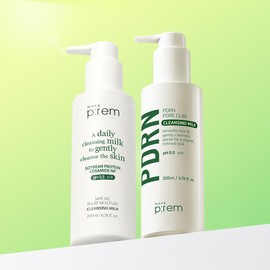 MakePrem [2-piece set] Make Prem PDRN Pore Clay Cleansing Milk 200ml + Moisture Cleansing Milk 200ml / [2종세트] 메이크프렘 PDRN 포어 클레이 클렌징 밀크 200ml+모이스처 클렌징 밀크 200ml
