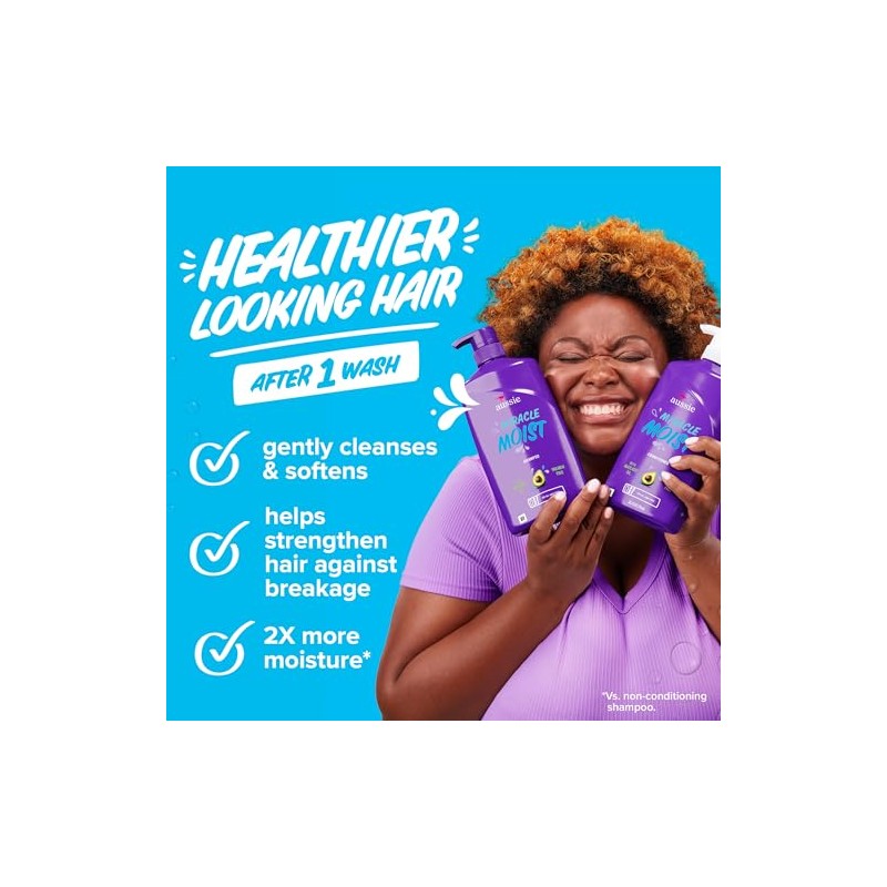 Aussie Miracle Moist Shampoo, and 3 Minute Miracle Deep Conditioner