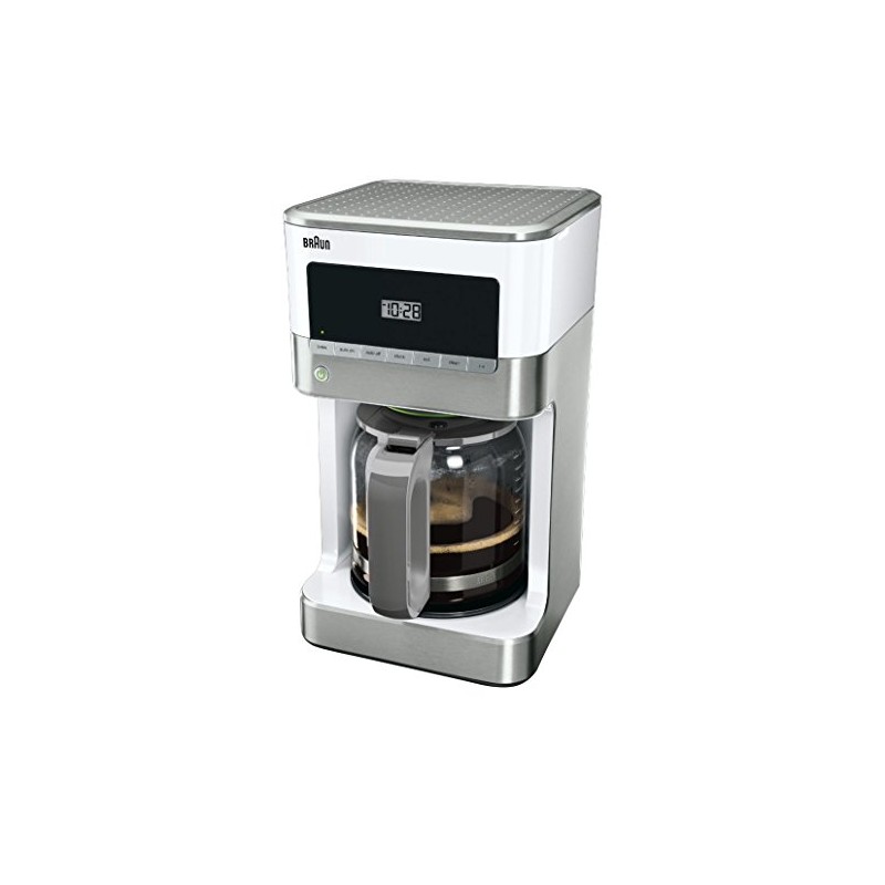 Braun KF6050WH BrewSense Drip Coffee Maker, White