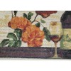 Mainstays TEXTURED PRINTED KITCHEN RUG/MAT (18"x30") WINE,ROSE FLOWERS & GRAPES,