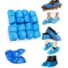 PACK OF 100 Disposable Shoe Cover Blue Anti Slip Cleaning