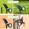FixtureDisplays Solar Lights LED Adjustable Spotlight Wall Light Landscape Night