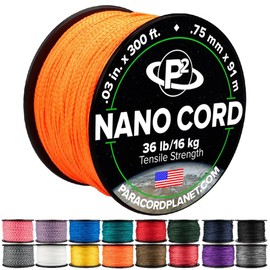 Paracord Planet Nano Cord –Lightweight Nylon Nano Paracord – Great for Arts & Crafts, Home Décor, Camping and More