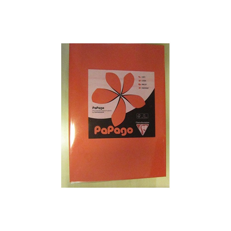Coral Red A4 Coloured Craft Card 160gsm x 50 Sheets