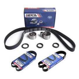 MOCA Timing Belt Kit with Hydraulic Tensioner Adjuster Fit for Lexus 94-02 ES300 & 99-03 RX300 for Toyota 95-04 Avalon & 94-01 Camry & 98-03 Sienna & 99-03 Solara