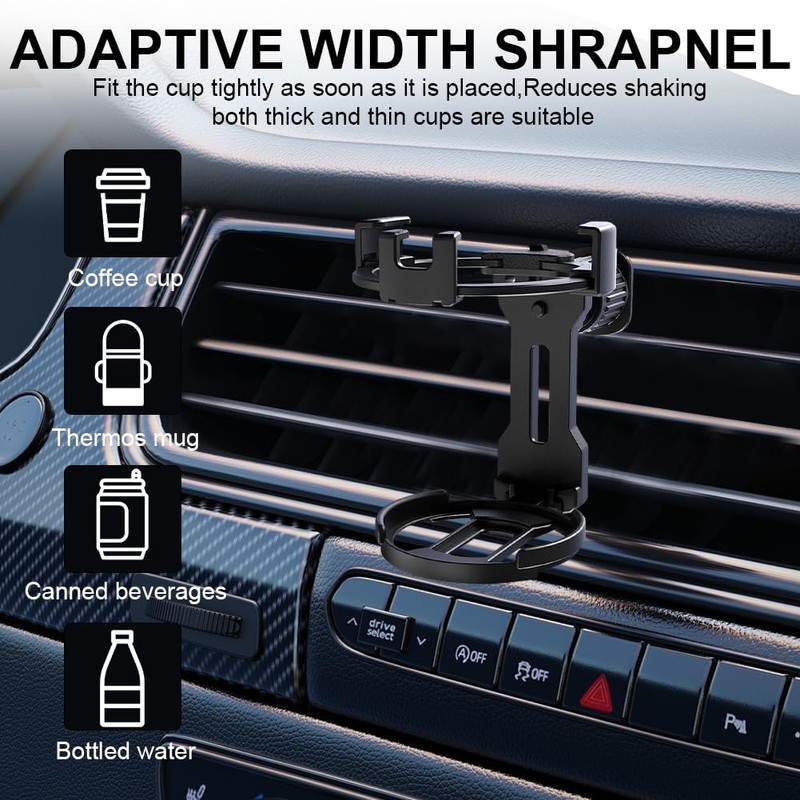Auto Getränkehalter,Becherhalter Auto,Getränkehalter Auto Llüftung,Becherhalter Handyhalterung Geeignet mit 7cm Durchmesser