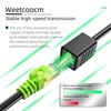 Weetcoocm Ethernet Extension Cable 1.5ft, Network Cat6a Extension Patch Cable