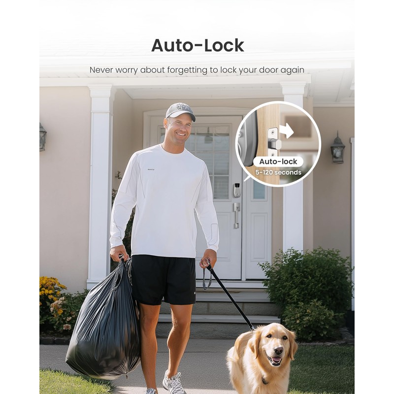 DESLOC C110 Smart Lock with LockVue Display, 3-in-1 Keyless Entry