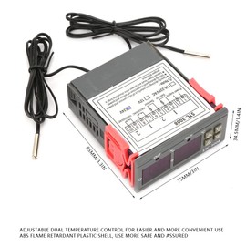STC-3008 Digital Temperature Controller Display Thermostat Sensor with Sensor Probe(12V)