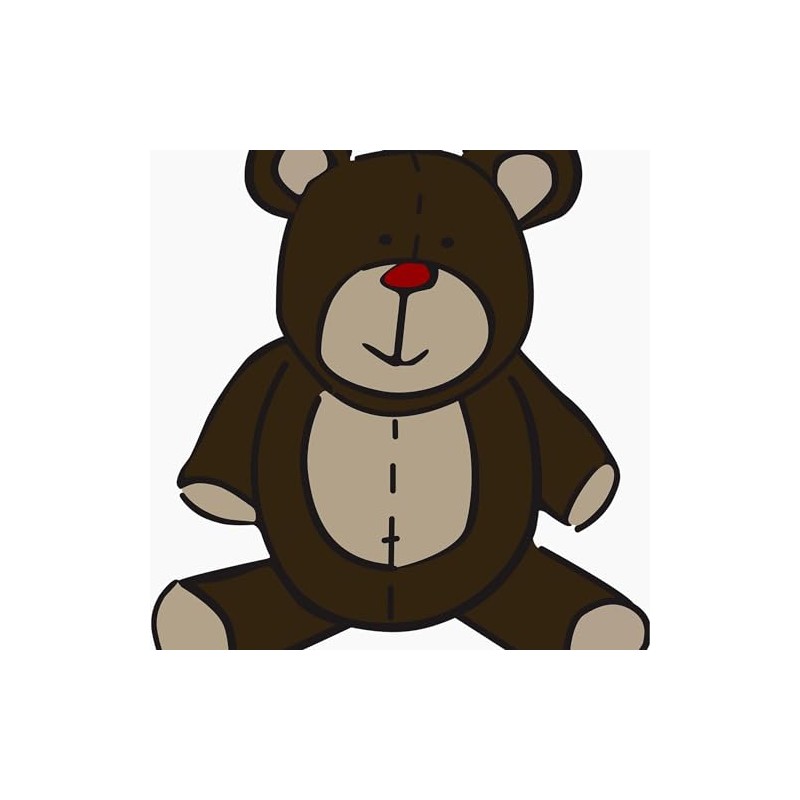 CafePress Teddy Bear Magnet 2.25" Round Magnet, Refrigerator Magnet