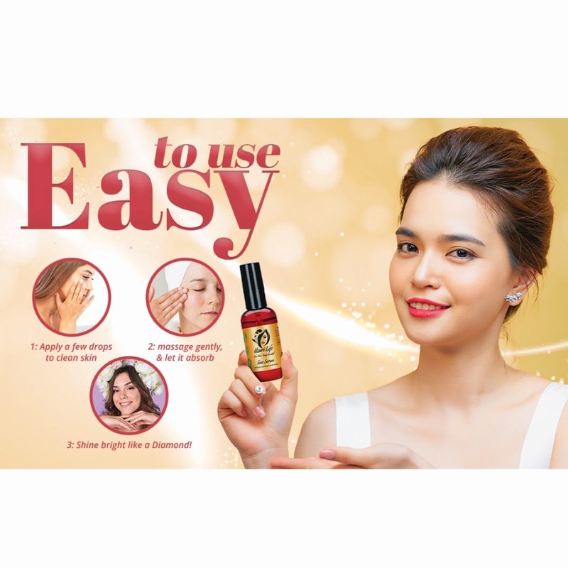 Uzuri Life Antioxidant Face Serum for Scars, Acne, Blemishes, Aging,