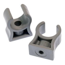 Pipe Clamp RKPG 15 (Pack of 10), Inner Diameter 14-15 mm, Plastic Pipe Clips
