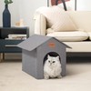Love's cabin Outdoor Cat House Weatherproof, Insulated Feral Cat House