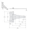 National Hardware N109-042 SPB841 Ornamental T Hinge in Black, 6