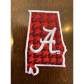 Alabama Crimson Tide Vintage Embroidered Iron On Patch (NOS) 3" x 2”